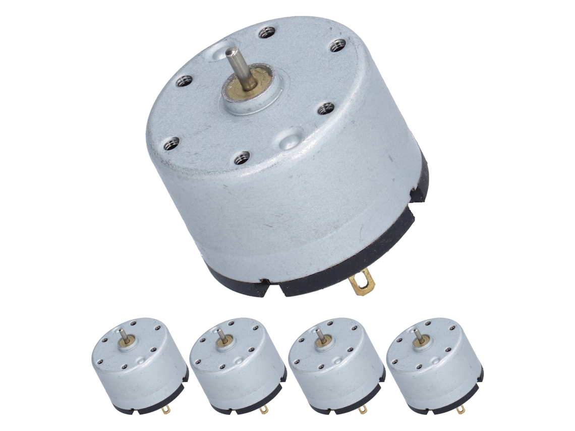 5 Motores De Cc Rk520 Micro Con Cepillo Externo Resistente A Altas Temperaturas Para Aspiradoras Inteligentes.