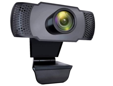 Cámara web con micrófono, cámara web USB HD 1080P para PC/MAC/portátil, corrección de luz automática y cámara web de transmisión Plug and Play (neg...