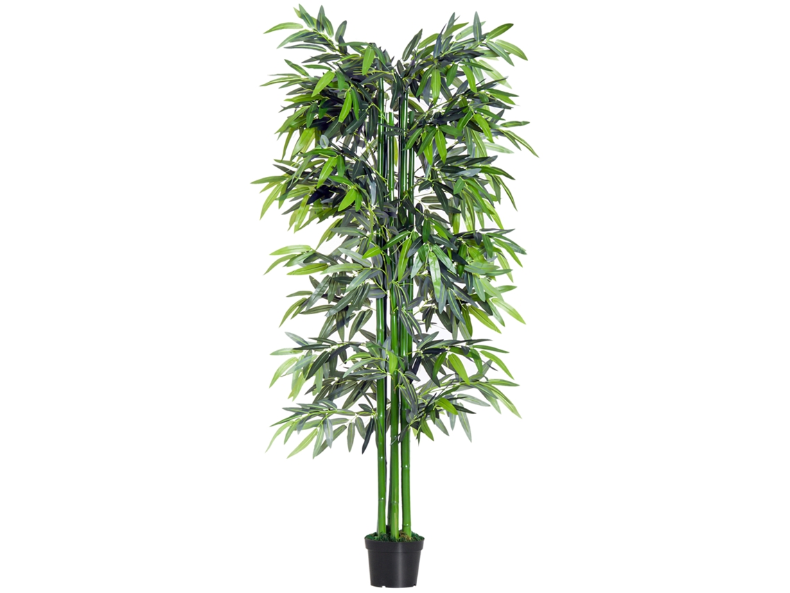 Jarrón De Bambú Artificial De 180 Cm, Realista Y De Fácil Mantenimiento Para Uso Doméstico.