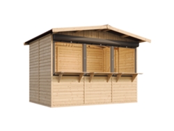 Caseta de jardín de madera M150az 263 x 336 cm / 6 m² Timbela
