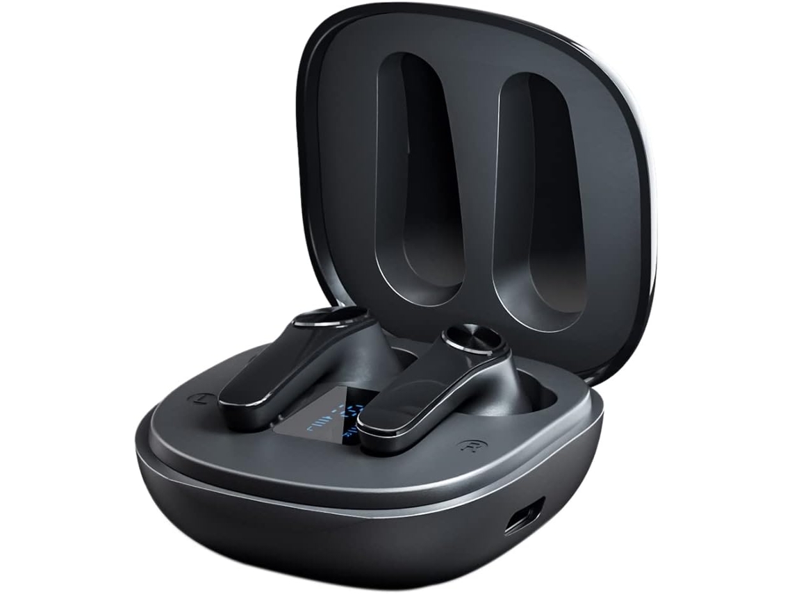 Auriculares Bluetooth Con Cancelación Activa De Ruido, Indicador De Batería Y Subwoofer Intrauditivo.
