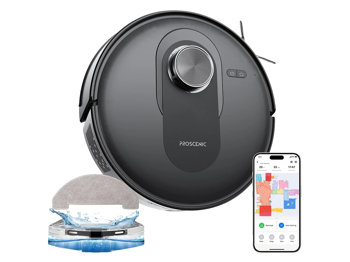 Robot aspirador, succión de 4200 Pa, navegación inteligente, Proscenic Q8 OEM