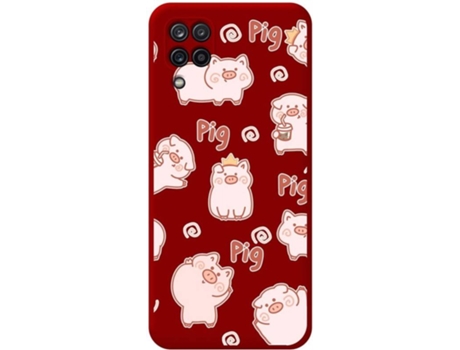 Carcasa Samsung Galaxy M12 TUMUNDOSMARTPHONE Cerdos Rojo