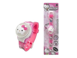 Reloj infantil de dibujos animados de Sanrio con luces intermitentes, peonza y tapa abatible GOKOCO (2025)