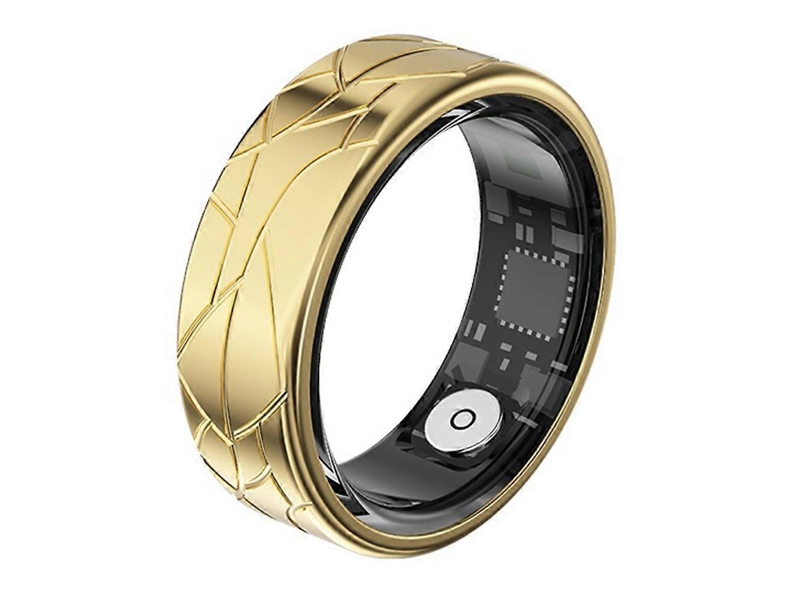 Anillo inteligente multifuncional PX02 con diseño agrietado para monitorizar la salud y cable de carga magnético. Nostalgia88