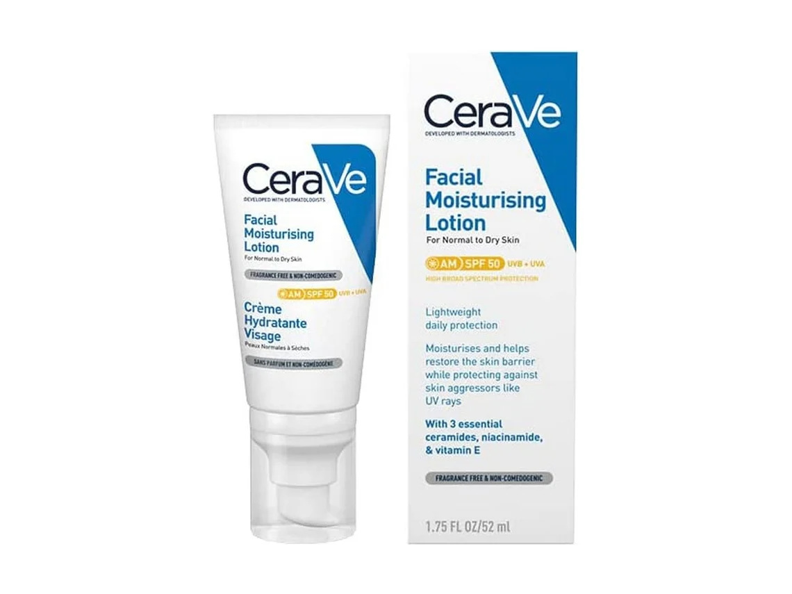 Loción Facial Hidratante Cerave Spf 50 (52 Ml)