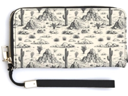Cartera Cuero Con Cremallera Para Mujer Diseño Estampado
