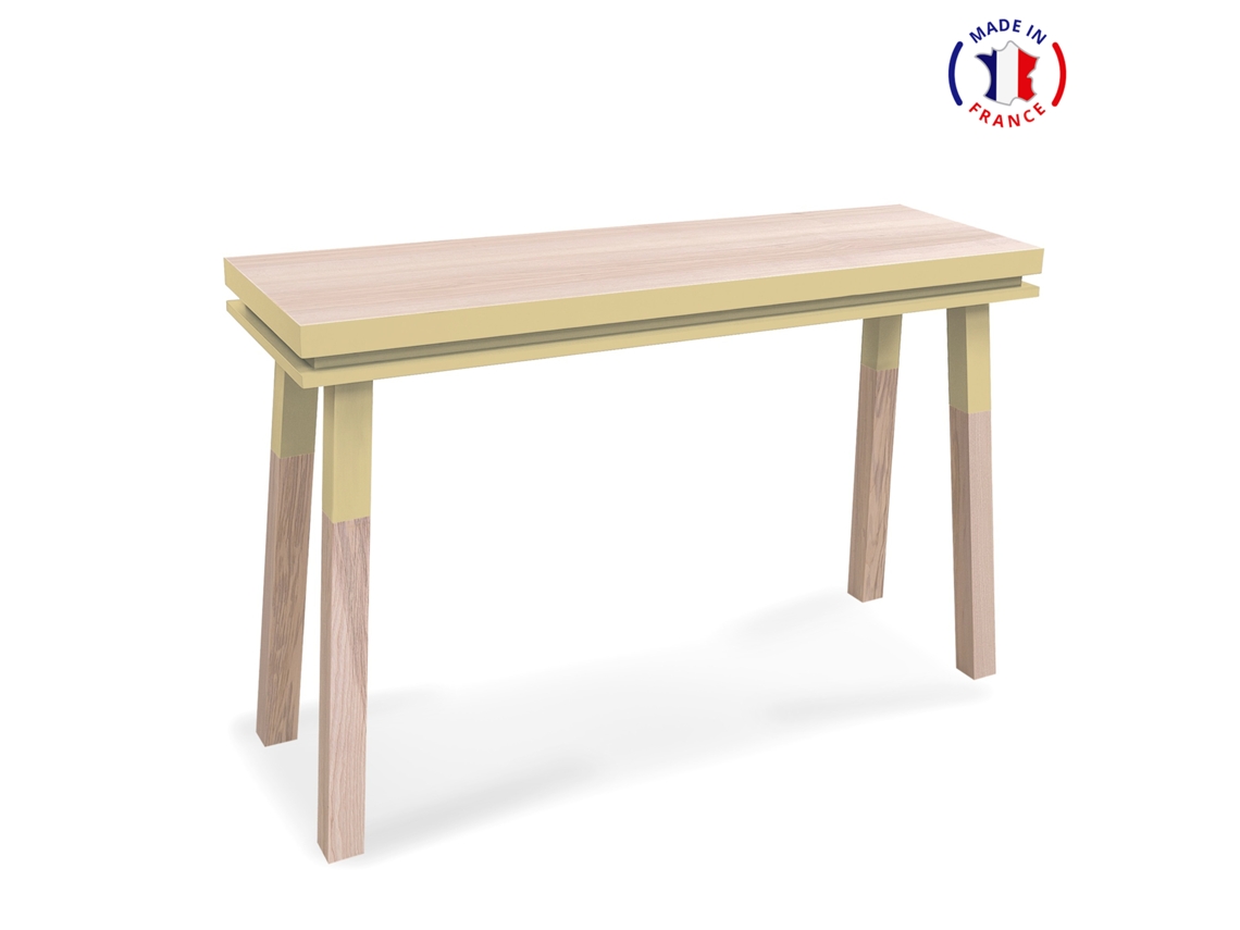 Consola Rectangular MON PETIT MEUBLE FRANÇAIS (Rojo de Pluduno - Madera - 140 x 90 x 45 cm)