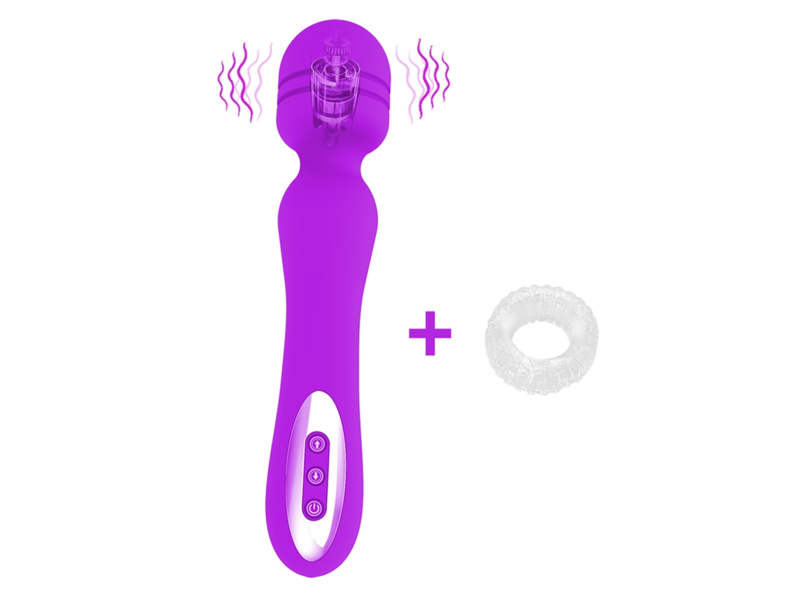 Vibrador Para Mujeres Doble Cabeza Calentador Juguete Sexual Adulto