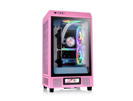 Caja THERMALTAKE The Tower 200 Bubble Pink Mini-Itx 2Xusb 3.0 Sin Fuente Rosa