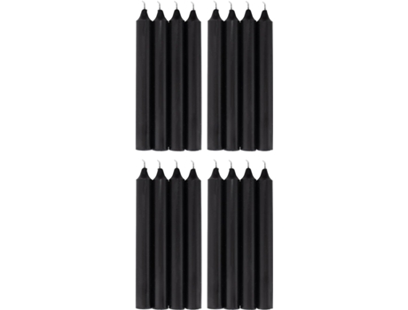 COM-FORT HOUSE- Vela de mesa Negra - Pack velas - Velas Decorativas Sin Perfume - Velas para tu Hogar COM-FORT HOUSE