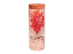 Decoración de flores secas con ramo de flores estrelladas y luces para regalos de cumpleaños y fiestas. JEIIBRZUI