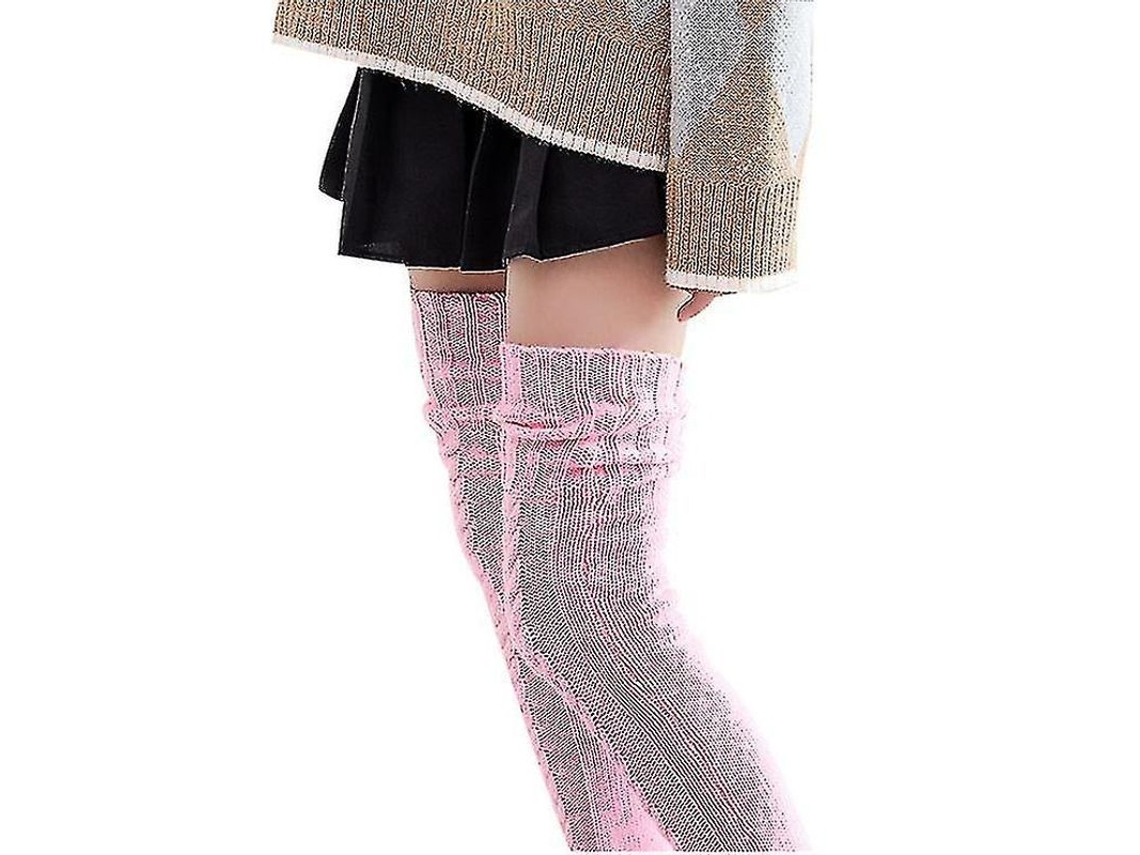 Medias de lana para mujer Fastst, hasta la rodilla, con un suave, cálido y cómodo forro polar.