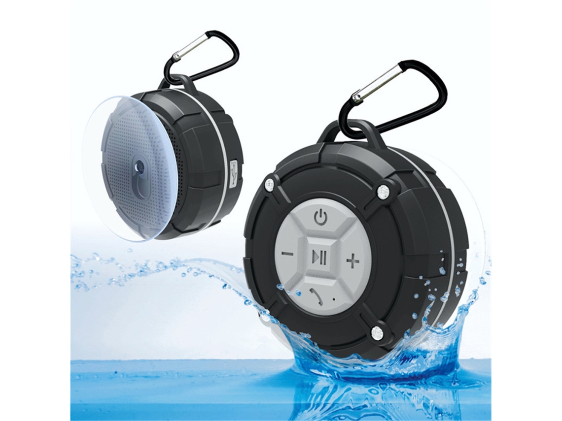 Condimento Malversar Unión Altavoz de Ducha Bluetooth IPX7 Radio de Ducha Impermeable con Ventosa Gris Condimento Malversar Unión Altavoz de Ducha Bluetooth IPX7 Radio de Ducha Impermeable con Ventosa Gris