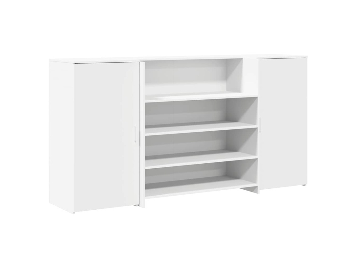 Mostrador de recepción blanco 200x50x103,5 cm Madera de ingeniería MAISON EXCLUSIVE