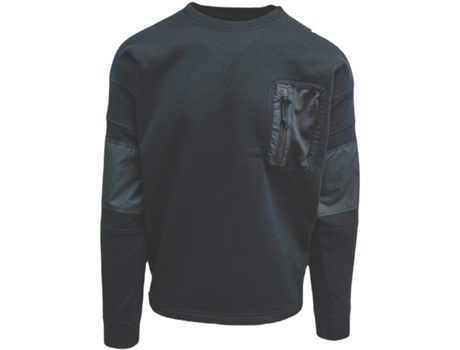 Camiseta de Hombre CONVERSE Mixed Media Crew Negro (shoes//eu/S)