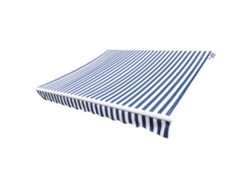 Lona para toldo azul y blanco 6x3m MAISON EXCLUSIVE (sin marco)