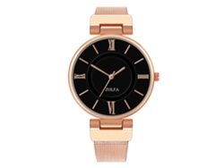 Reloj De Pulsera Analógico De Cuarzo Para Mujer Con Brazalete De Acero, Elegante Estilo Oro Rosa.