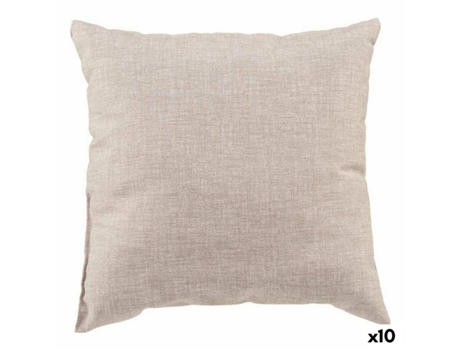 Cojín 38 x 38 x 10 cm Marrón claro (10 Unidades)