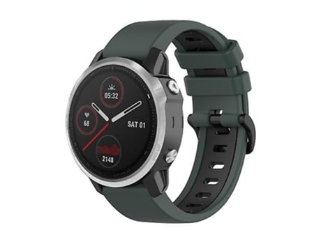 Correa Smartwatch Para Garmin Fenix 6S 22Mm Verde Oliva-Negro VENISYMLIS