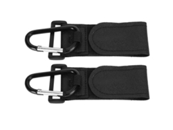 2 Ganchos Giratorios De 360° Para Cochecito De Bebé, Accesorio De Metal, Ganchos De Pu Para Bebé