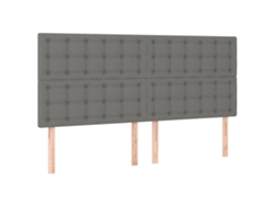 Maison Exclusive - Cabecero De Cama Gris Oscuro 180x5x118/128 Cm De Tela