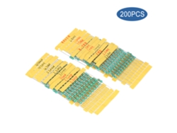 Kit De 200 Inductores Dip Con Anillo Cromático, 1w, Tolerancia ±10%, 1/10/100/2.2/22/220/3.3/33/330/4.7/47/470/6.8/680/15/150μh, 1/2.2/3.3/4.7mh