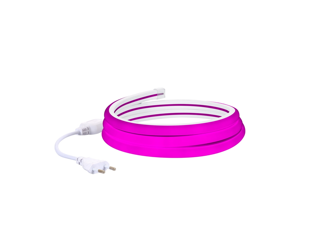 Tira Led Neón Regulable 220v Rosa Semicircular 180 7.5w/m Corte 100cm Ip67 A Medida 50 M