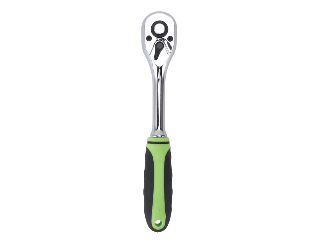 Llave De Carraca De 3/8" Con Mango Recto, 72 Dientes, Liberación Rápida, Vaso Reversible, Herramienta De Reparación De Neumáticos De Alta Resistencia.