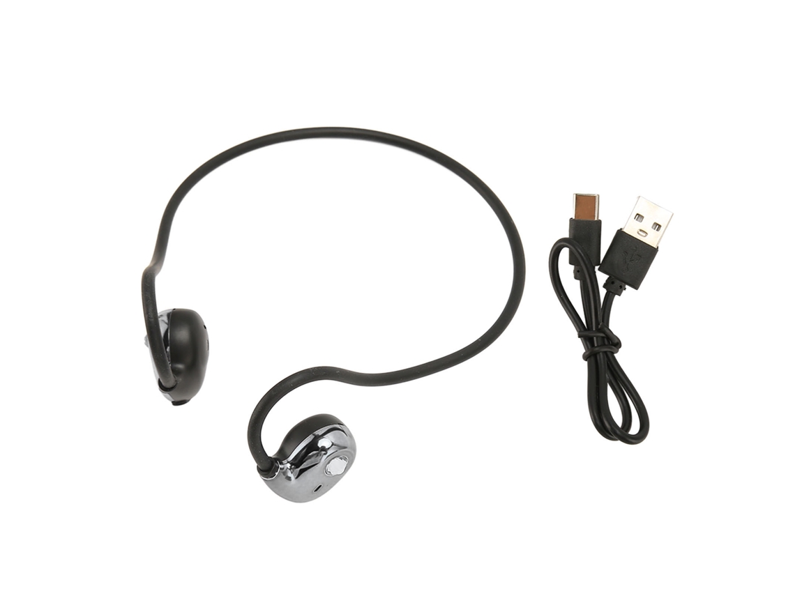 Fones De Ouvido De Condução De Ar Sem Fio Bluetooth 5.3 Ouvido Aberto Para Corrida Ciclismo Hiking Cinza