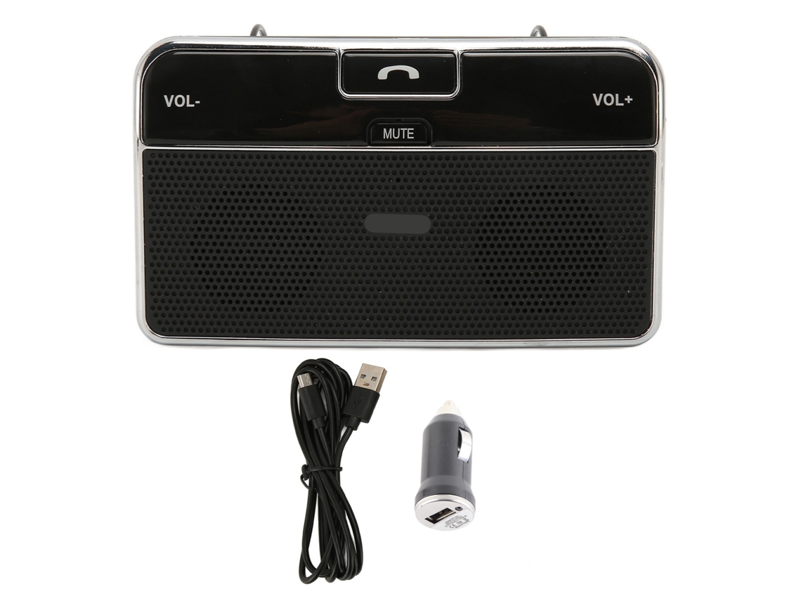 Kit Manos Libres Bluetooth Para Coche Con Reproductor De Mp3, Reducción De Ruido Y Reconexión Automática.
