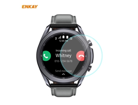 Samsung Galaxy Watch 3 45 mm Enkay Hat-Prince 0,2 mm 9H 2.15D Protector de pantalla de vidrio templado con borde curvo Película para reloj