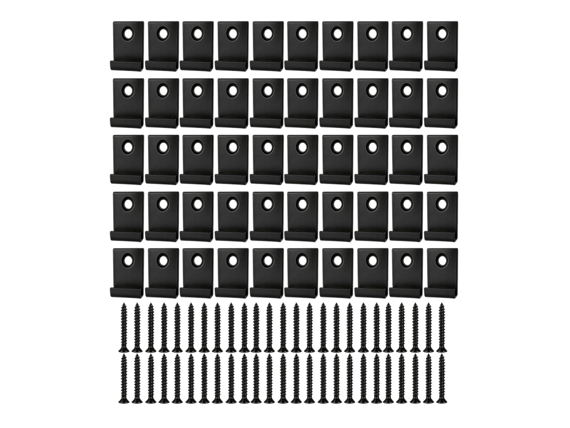 50 Sujetadores De Clip De Acero Inoxidable Para Terrazas Exteriores, Herrajes