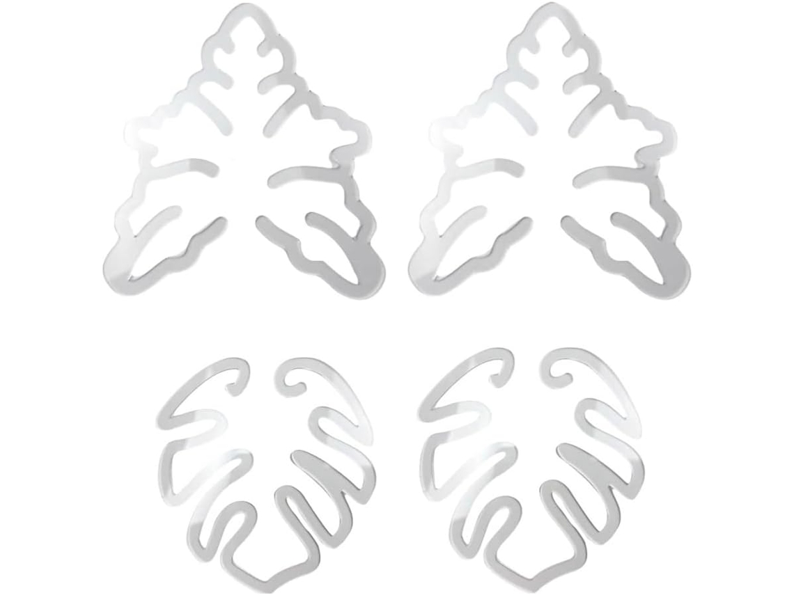 Juego de abrazaderas de bambú con forma de caparazón de tortuga, soporte de plástico para tallos de plantas Gokoco