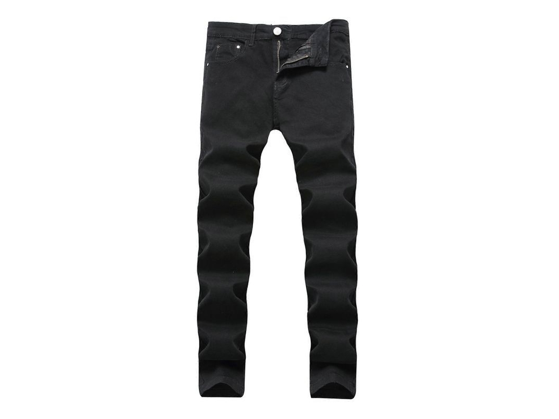 Pantalones Vaqueros Hombre Stretch Talla 26-42 Rotos Casual Clásico Negro Verano 2023 Cuarenta Black-d