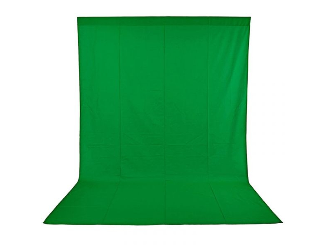 Fondo de Tela de Algodón Chroma para Estudio de Fotografía y Video 3X4 Verde ESDDI