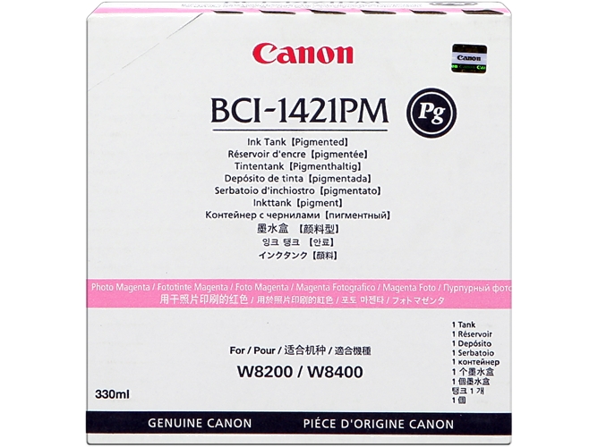 Cartucho de tinta Original CANON BCI-1421 Magenta 8372A001 para imagePROGRAF W8200Pg, W8400, W8400 Dye, W8400P