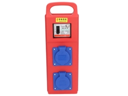 Caja De Distribución Industrial Portátil, 2 Posiciones, 3 Orificios, 220-250 Vca, Ip44