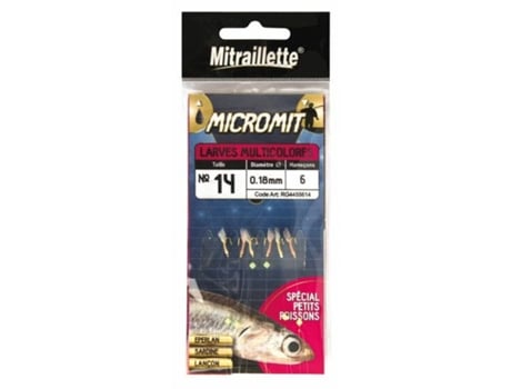 Paquete de 6 señuelos para larvas Ragot micromit