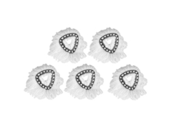 Kit de 5 paños de microfibra ELORY para mopas con cabezales giratorios