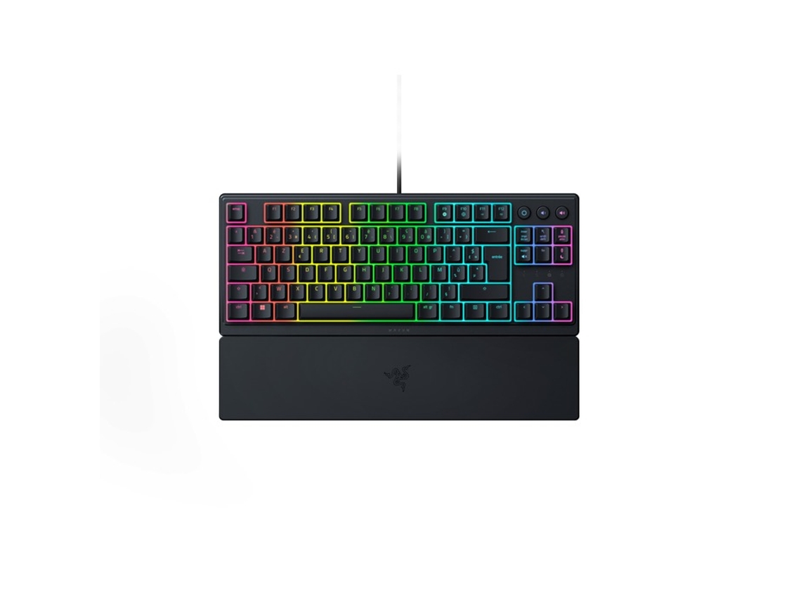 Ornata V3 Teclado para juegos con cable, sin teclas, con retroiluminación y reposamuñecas Negro RAZER