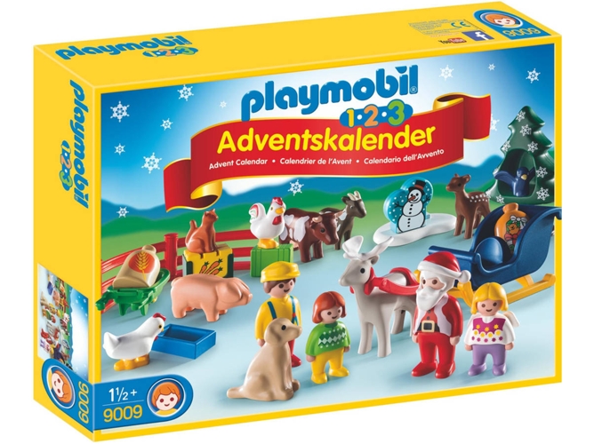 PLAYMOBIL 1.2.3 - Calendario de Adviento (Edad Mínima: 18 meses)