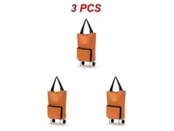Bolsa de compras plegable, carrito con ruedas, organizador de verduras, portátil. GOKOCO