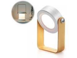 Linterna Led Plegable Con Carga Usb, Linterna Multifuncional Con Mango De Madera.