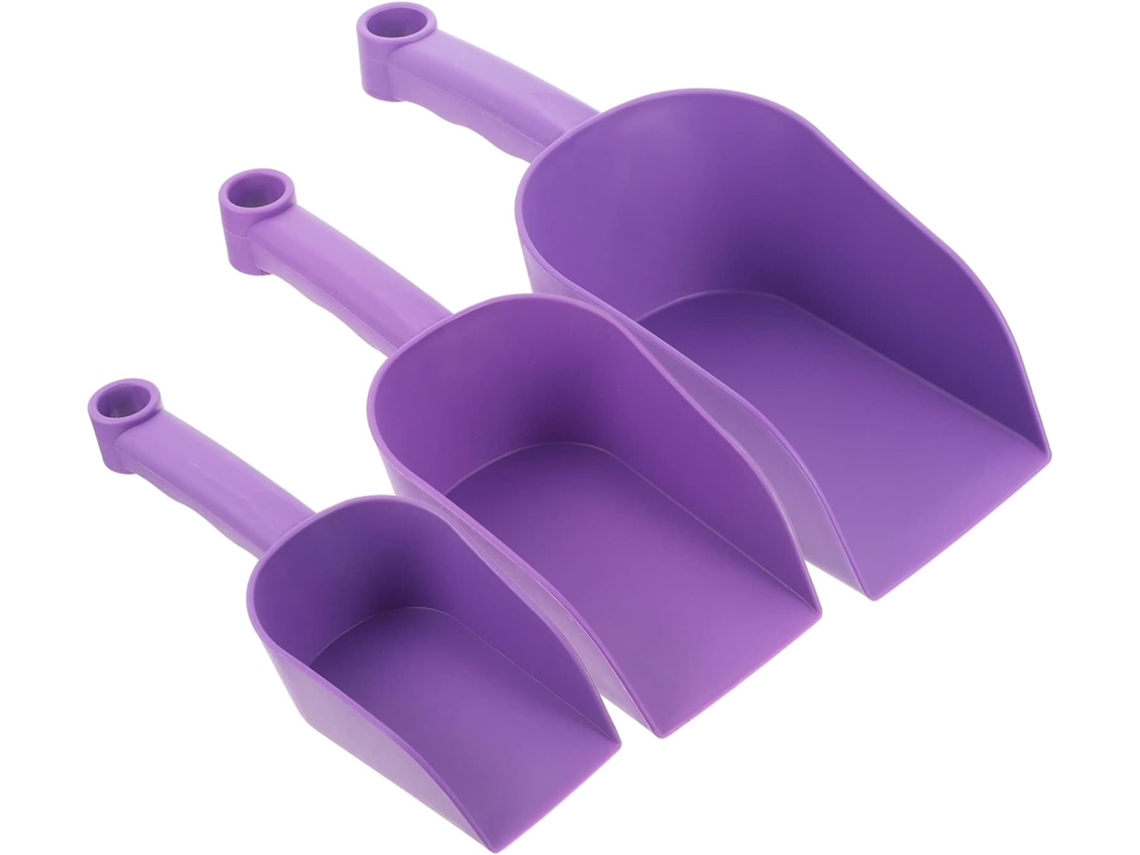 Juego de herramientas de jardinería Topbathy de 3 piezas para plantas, que incluye una pala, una regadera y un rastrillo (largo x ancho x profundidad en cm).
