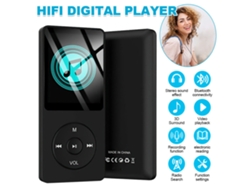 Bluetooth Mp3 Mp4 Player Lcd Música Vídeo Mídia Rádio Fm Gravador Sem Perdas
