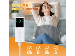 Cinza Tengoo Manta Elétrica Controle Inteligente Temperatura Multifuncional Portátil Aquecimento Inverno Casa Escritório