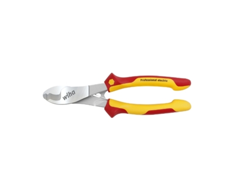 WIHA Alicates para corte de cables Professional electric con resorte de apertura conectable y desconectable (43664)