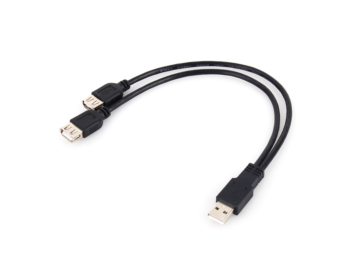 Cable Adaptador Hub Divisor Y Usb 2.0 De Alta Velocidad De Macho A 2 Hembras Dobles Jack