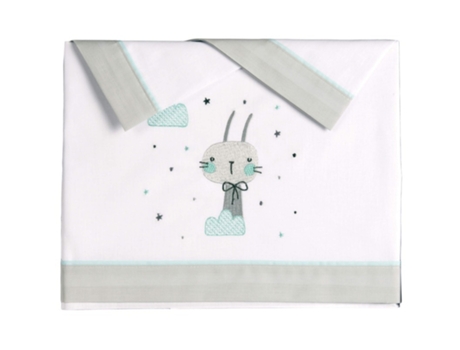 Juego de Sábanas para Cuna PEKEBABY Oh Baby (60 x 120 cm - Algodón)